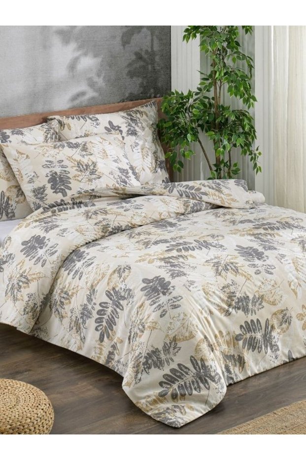 Cotton Double Duvet Cover Set - Soft Textured 200X220 cm (King Size Sheet)