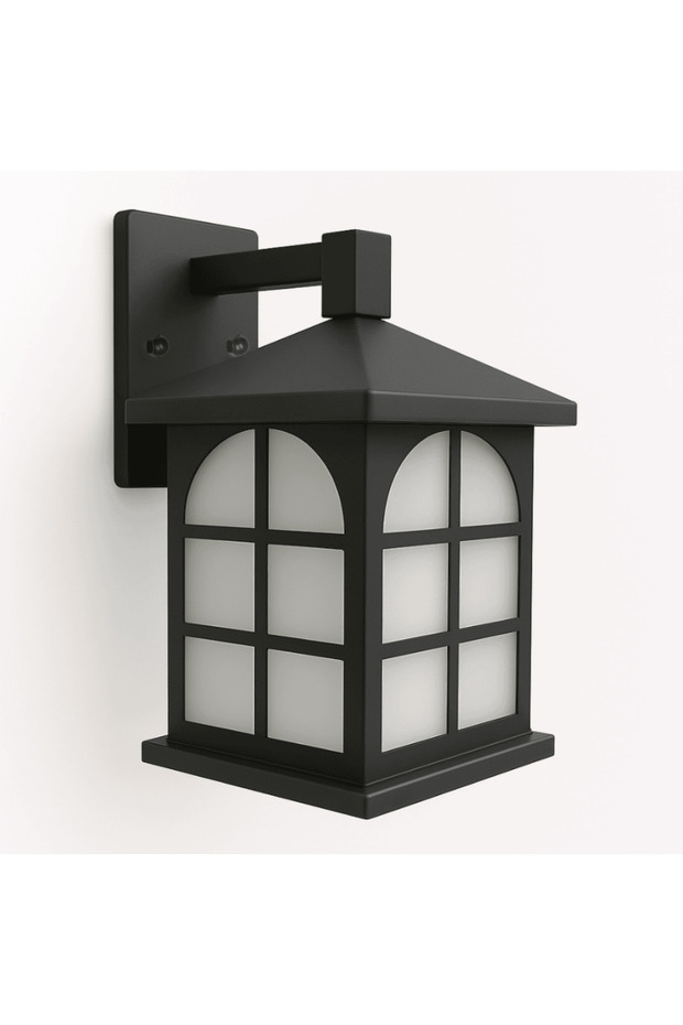 Outdoor Wall Lantern Modern Black E27 - 2