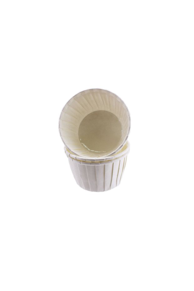 Cupcake Mold Small Size Solid Color 38*30 mm (50 Pieces) White