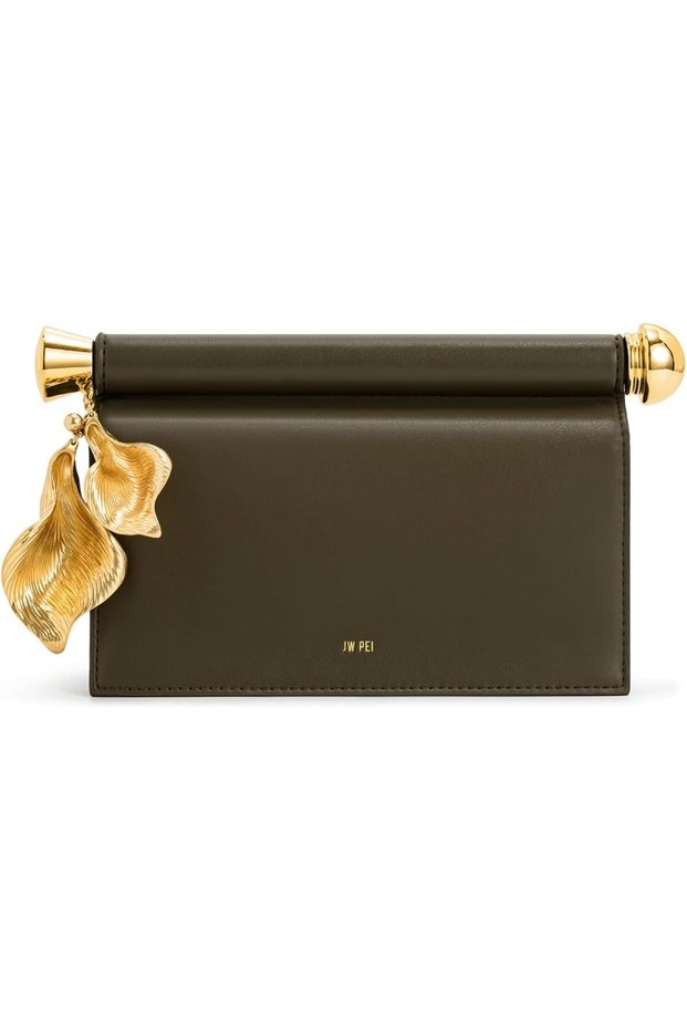 Women's Holly Metal Pendant Embellished Clutch top-notch standard of a product