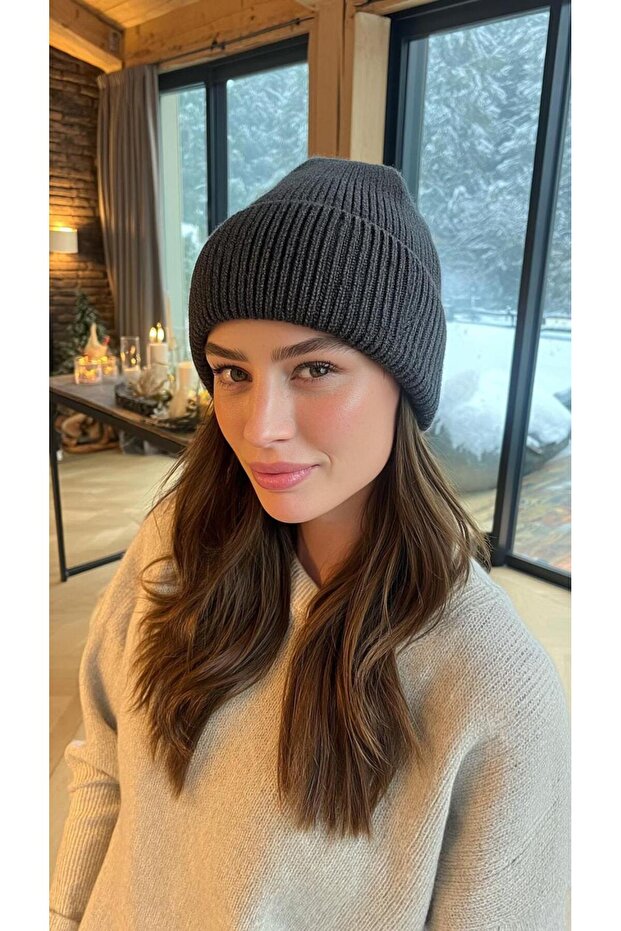 Premium Women's Folded Cotton Knitted Beanie