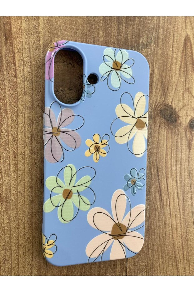 iPhone 16 Flower Printed Inner Velvet Premium Silicone Launch Phone Case