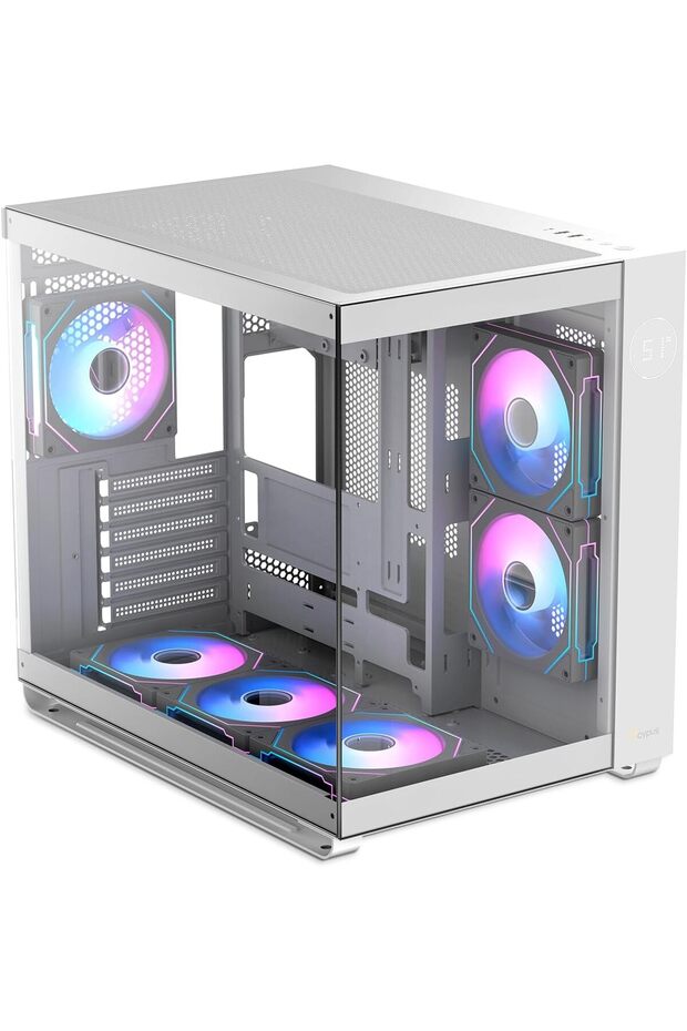 Iota C70 Mid-Tower PC Gaming Case, Large Capacity with Real-Time Digital Display, Panoramic View, Pr - 1