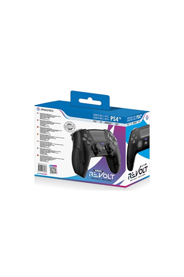 Wireless Revolt Bluetooth Wasp Controller Black for Playstation 4 - 3
