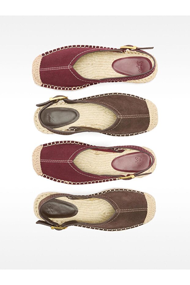 Tokalı Deri Espadril - 6