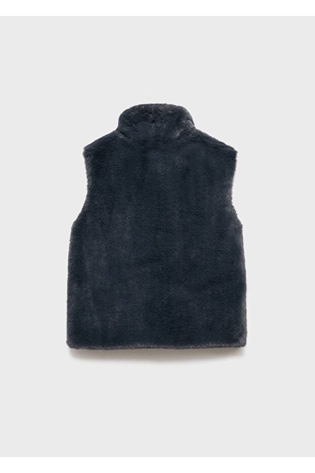 Kürk görünümlü yelek - 2