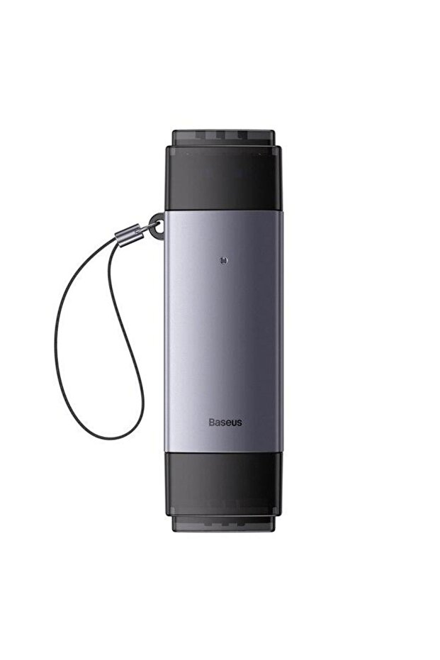 Adaptor for MicroSD/SD Memory Card Reader by Baseus, 2 TB, USB 3.0/USB-C, Black/Grey - 6