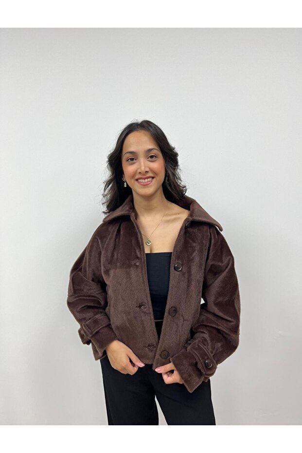 معطف قصير بأزرار - 4