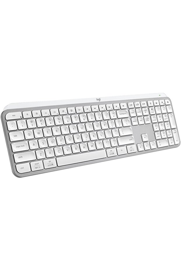 MX Keys S Wireless Keyboard, Illuminated, 2.4GHz & Bluetooth, USB-C, US INTL Layout, Pale G - 4