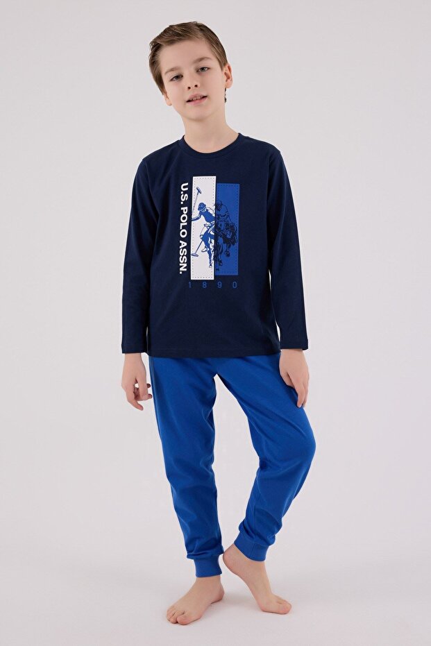 4-15 Years Licensed Us Polo Assn Boys' Suit-Navy Blue