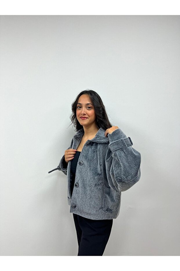 معطف قصير بأزرار - 3