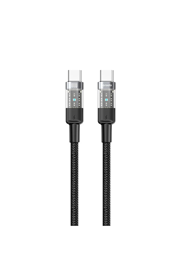 Braided USB-C to USB-C Cable, 1.2m, 100W PD, 480Mbps, Durable Alloy, Tangle-Free – Black
