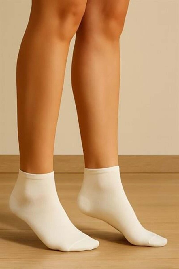 Kadın Basic Step Çorap Beyaz - 1