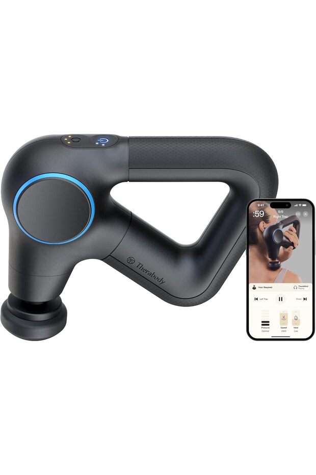 Therabody Prime Quiet Percussion Massage Gun for Deep Tissue Muscle Pain Relief, Portable N
