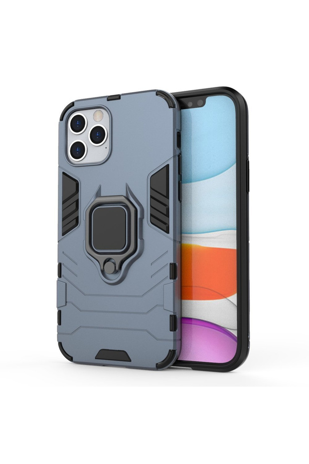 Husa APPLE iPhone 12 Ring Armor (Bleumarin)
