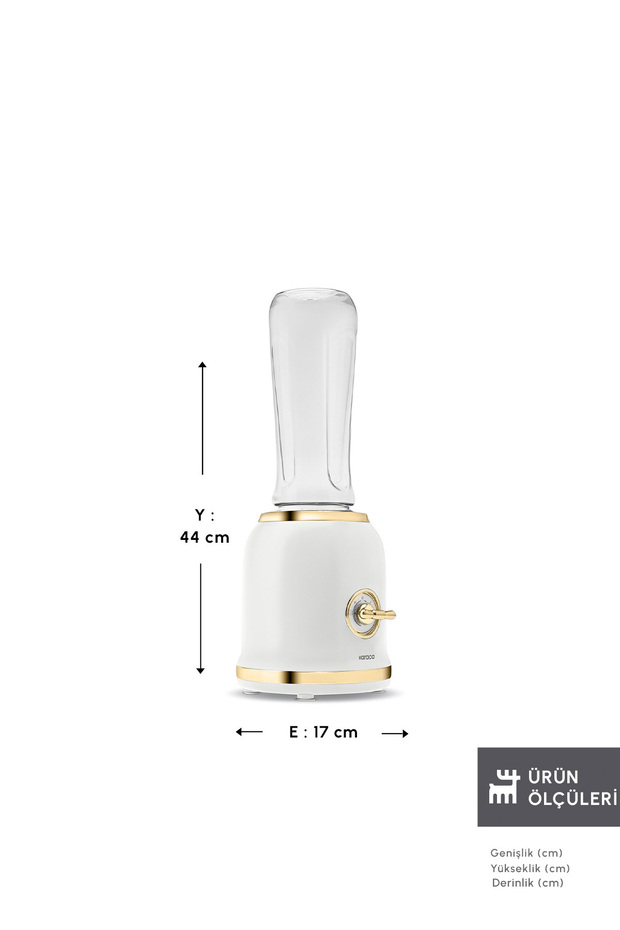 Retro Personal Kişisel Smoothie Blender Cream - 2