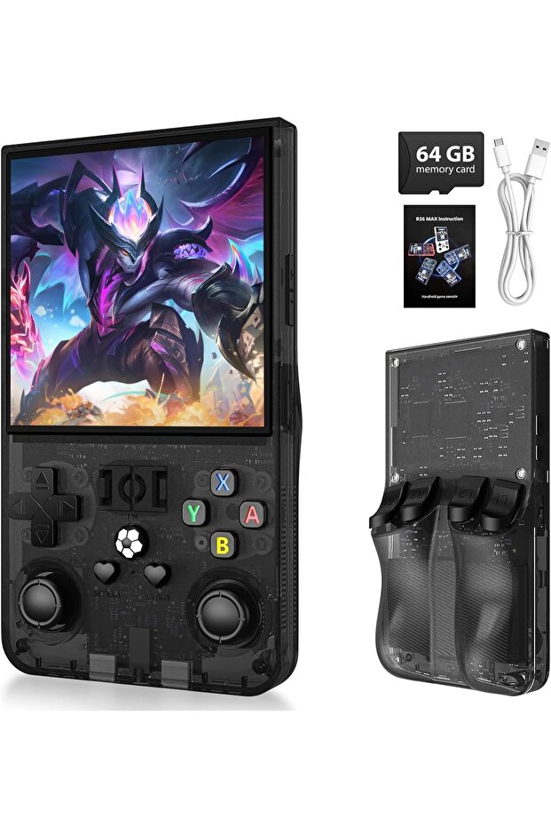 2025 New Upgrade R36MAX Retro Handheld Game Console with 64G Built-in 18000+ Classic Games