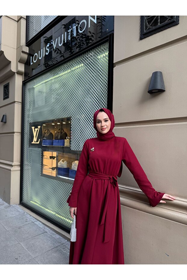 Mihra Dress Burgundy