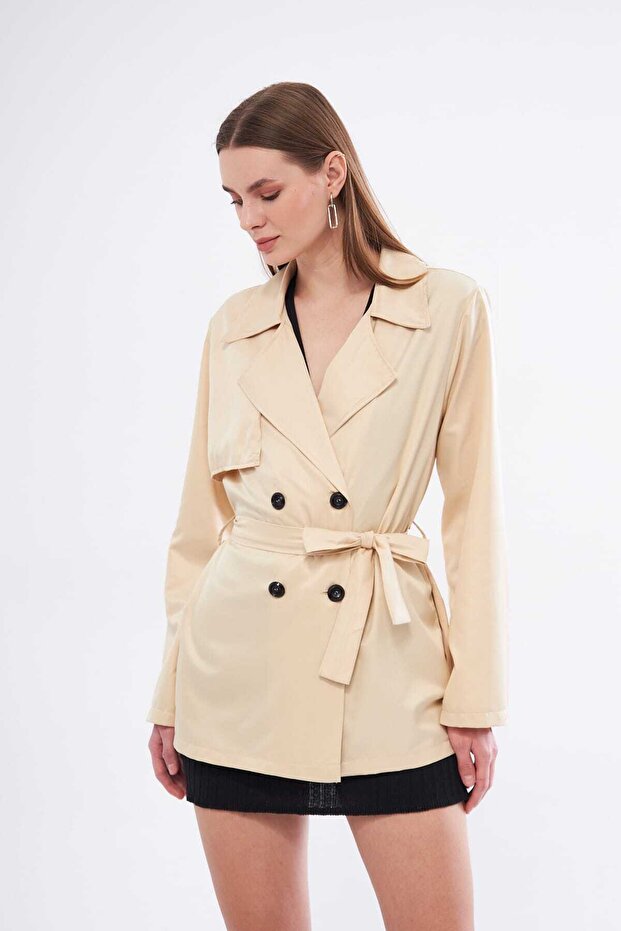 Kadın orta boy trençkot - 1