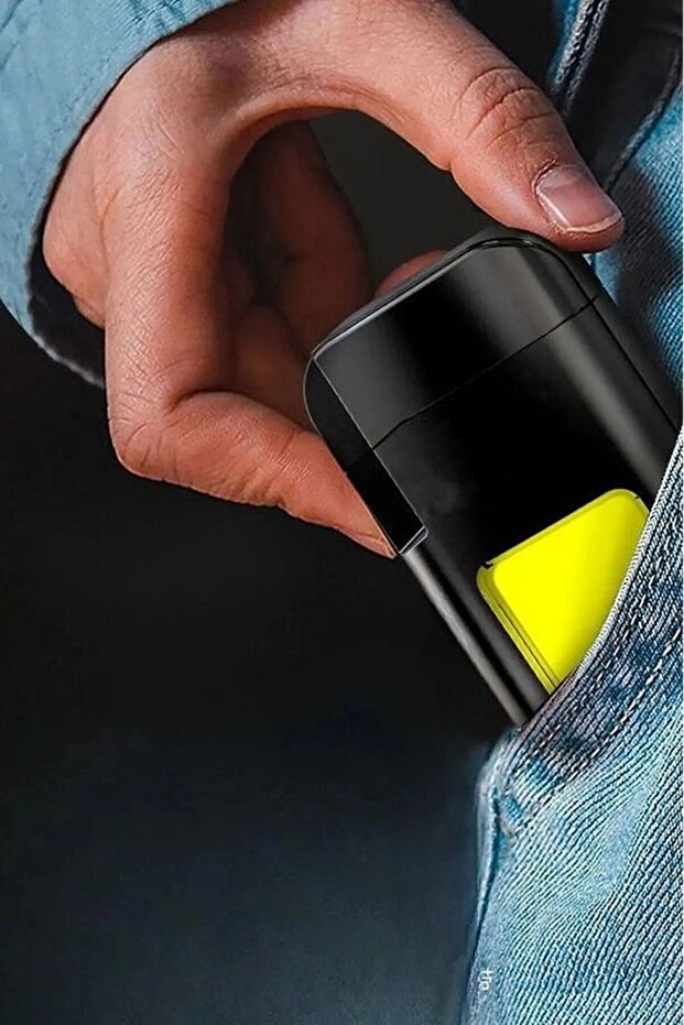 Şarjlı Cob Led Fener – Yüksek Parlak, Enerji Tasarruflu, Rüzgar Geçirmez Elektrik Çakmaklı - 4