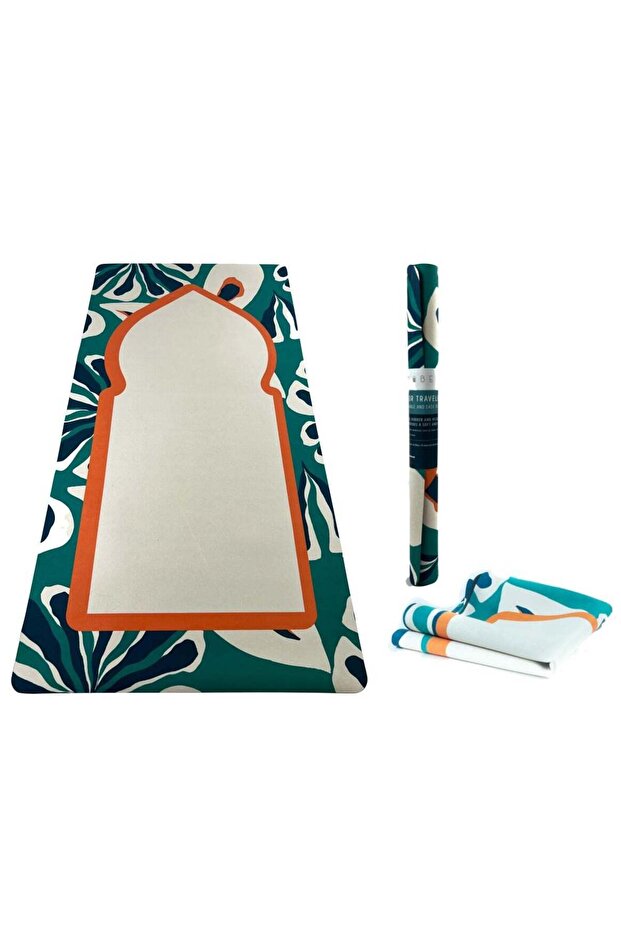 Foldable Prayer Mat Rug 1mm Knee Support Green