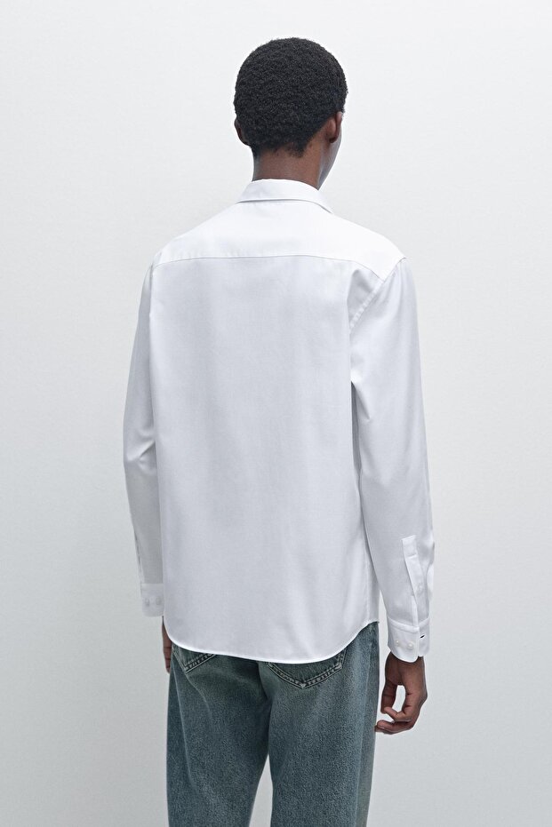 Regular fit dokulu gömlek - 3
