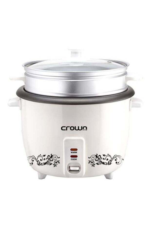 Crownline Rice Cooker With Steamer 1 L 300 W RC-168 White