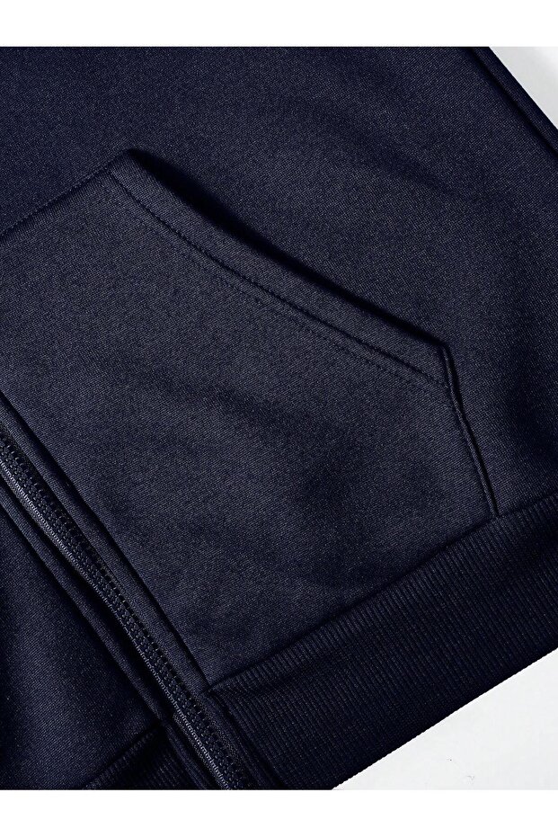 UNISEX Fermuarlı Kapüşonlu Sweatshirt - 6