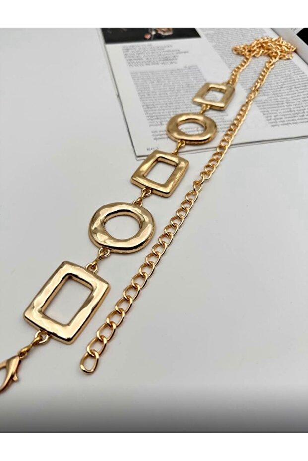 Helen Asymmetric Cut Gold Belt