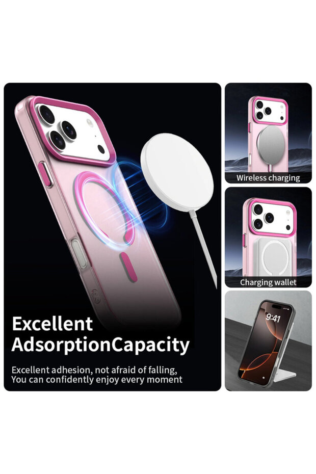 Husa iPhone 17 Pro Max CandyCase MagSafe, roz - 2