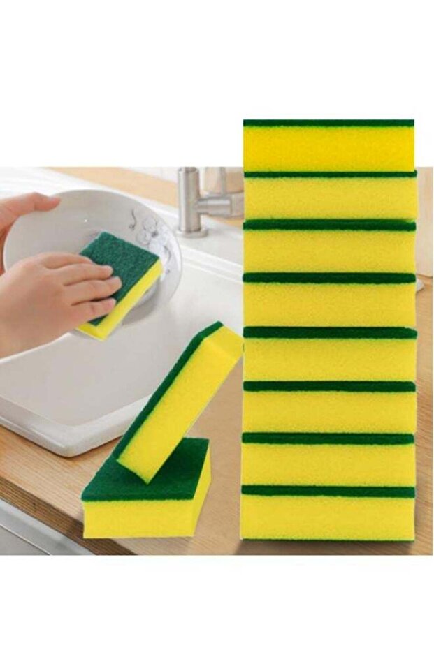 10 Pieces Double-Sided Cleaning Function Sponge Nano Decontamination Environmental Protection Scrat