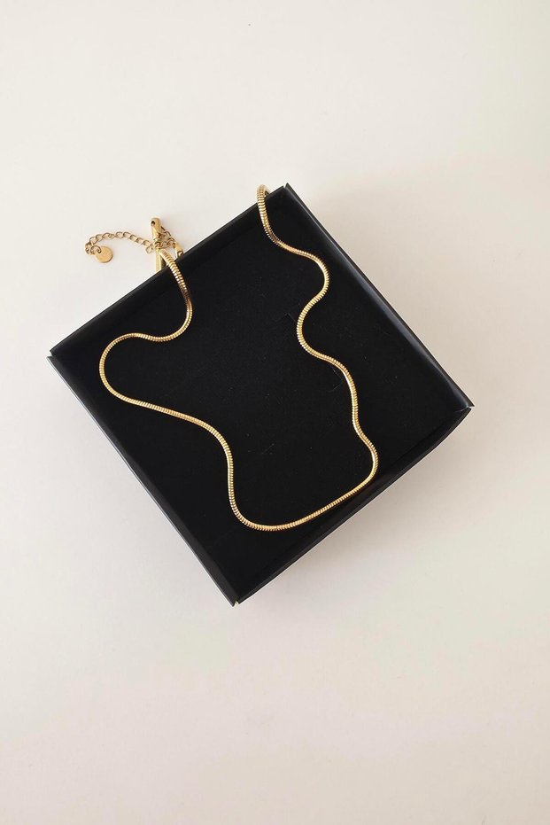 316 L Steel Antiallergenic Tarnish-Free Snake Necklace 45+7 cm