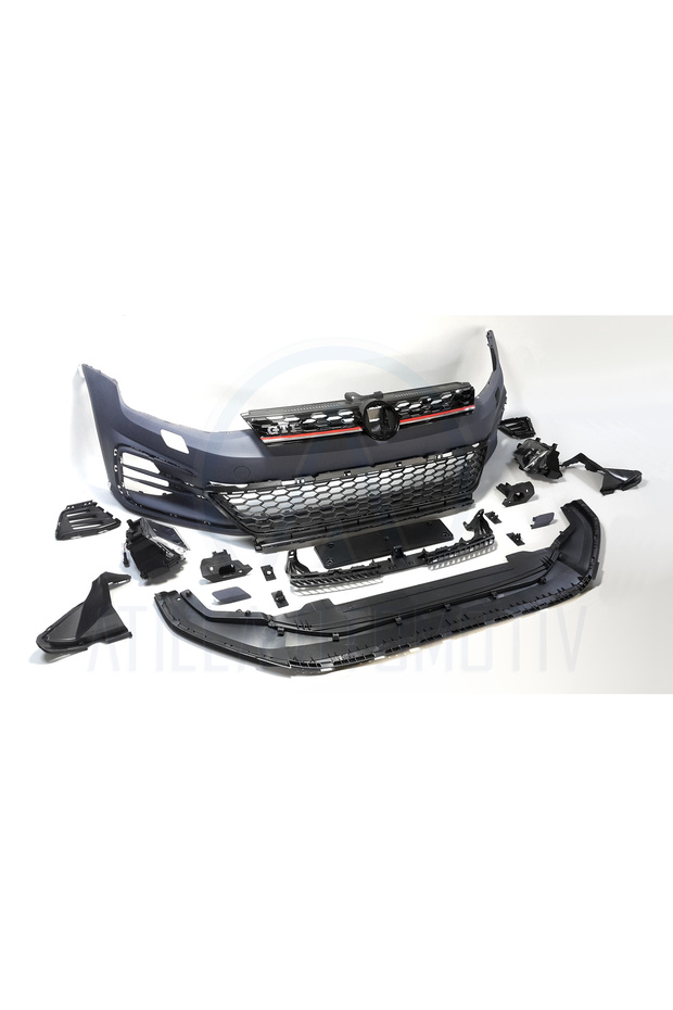 VW GOLF 7 7,5 MK7 12-20 R LİNE ÖN ARKA TAMPON MARŞPİYEL SETİ - 1