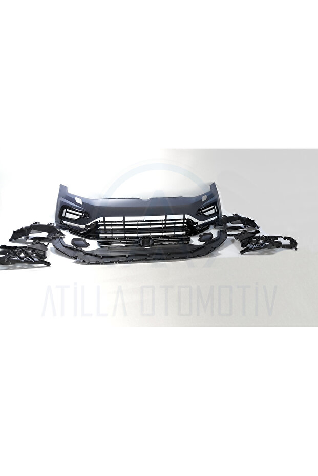 VW GOLF 7 - 7,5 MK7 2012-2020 R LİNE KOMPLE ÖN TAMPON SETİ - 1