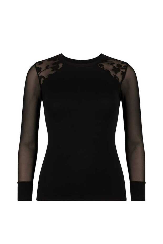 Women's Long Chiffon Sleeves Ruched Cotton Singlet/Body (1 Pcs)