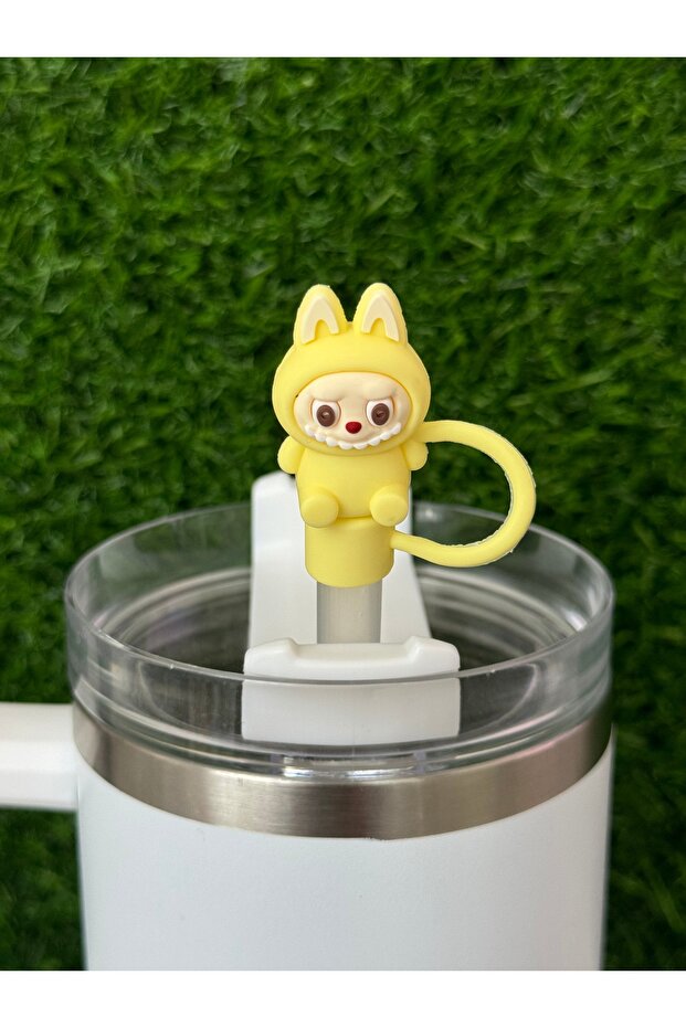 Labubu Termos Pipet Süsü/Lafufu Pipet Tıpası/Pipet Kılıfı - 2