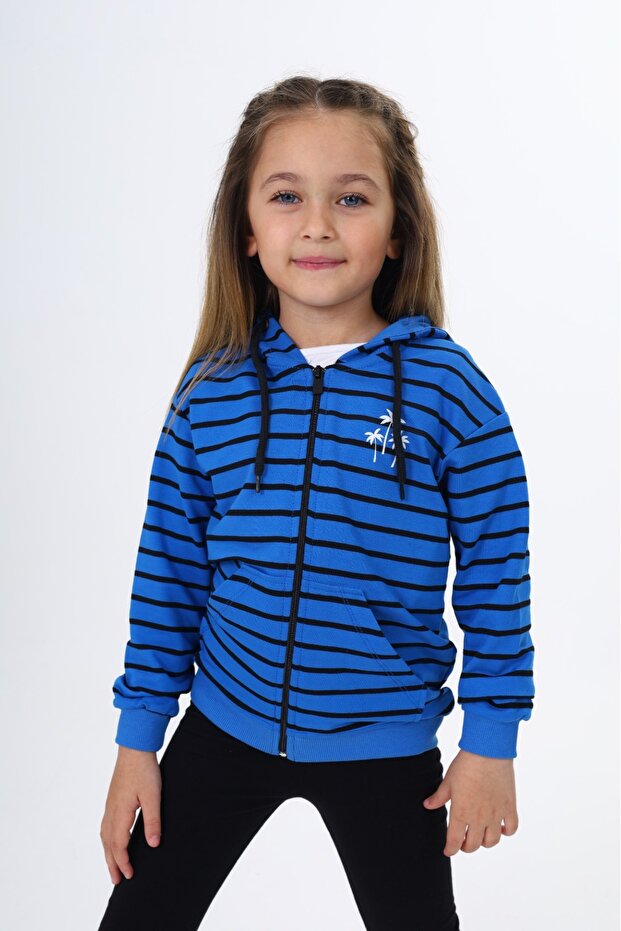 Girl's Printed Cardigan