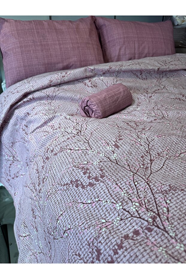 Sprout Patterned Sheet Elastic Double Pique Set - 6