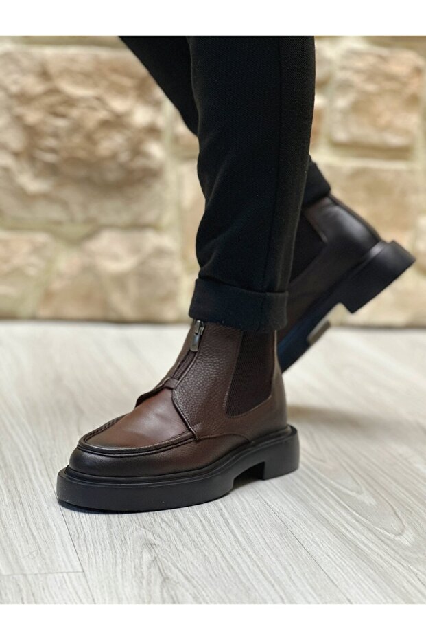 OBER HAKİKİ DERİ EVA TABAN GÜNLÜK ERKEK BOT - 5
