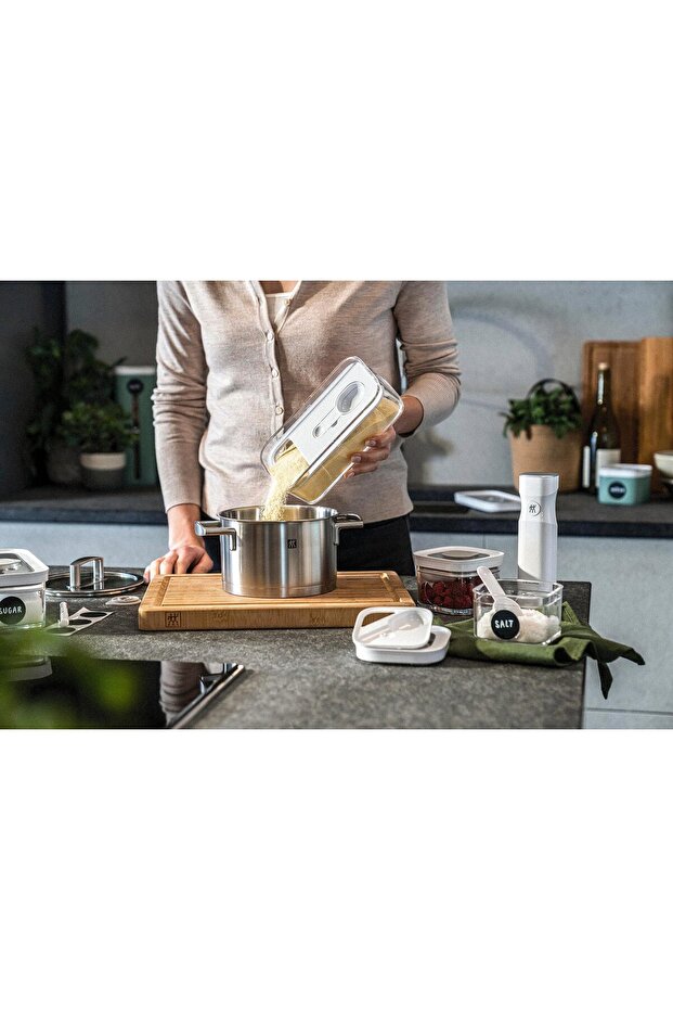 Fresh & Save Cube Box, Size M, Modular & Stackable Container, Airtight & Vacuumable Storage, - 5