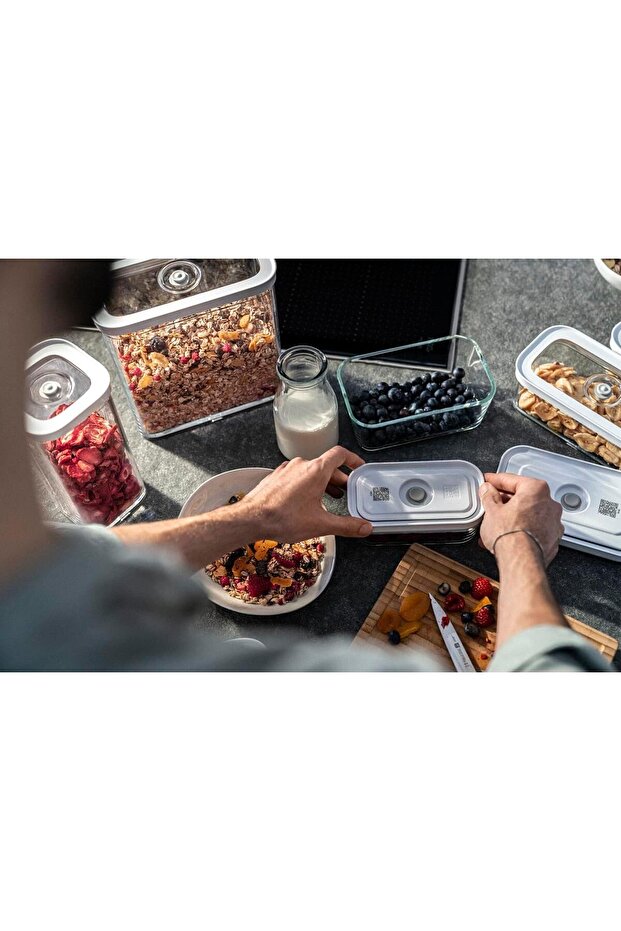 Fresh & Save Cube Box, Size M, Modular & Stackable Container, Airtight & Vacuumable Storage, - 6