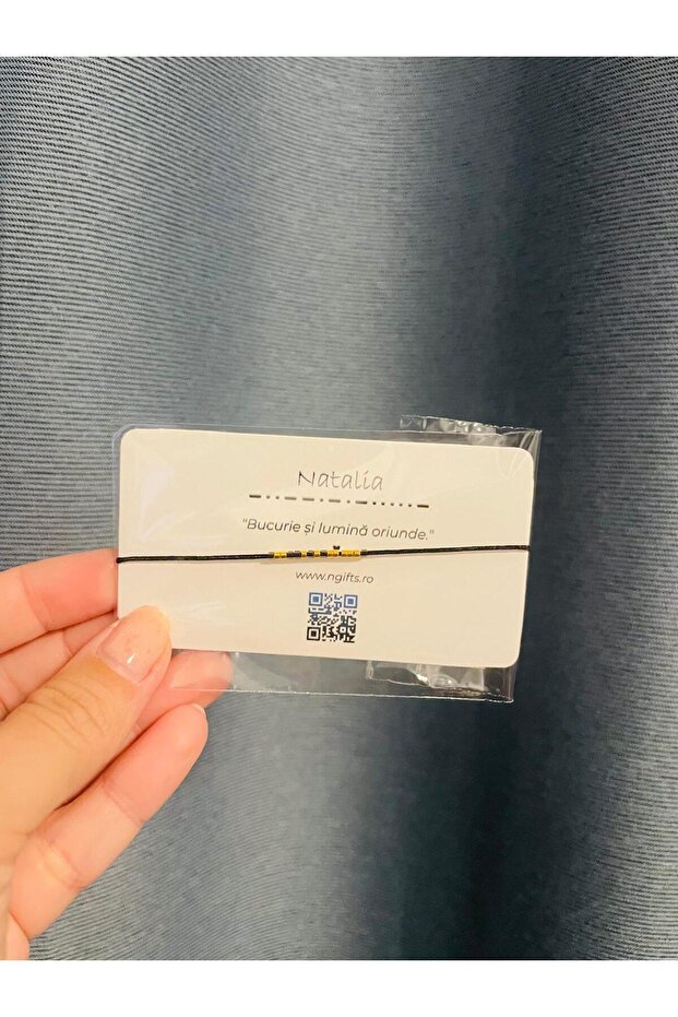 Morse Code Bracelet - Natalia - 1