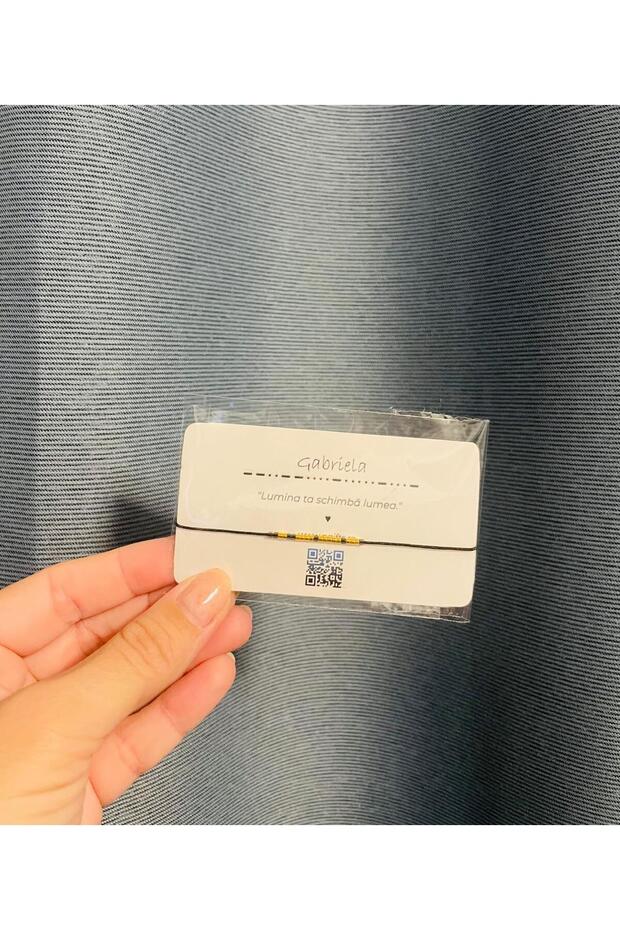 Morse Code Bracelet - Gabriela - 1