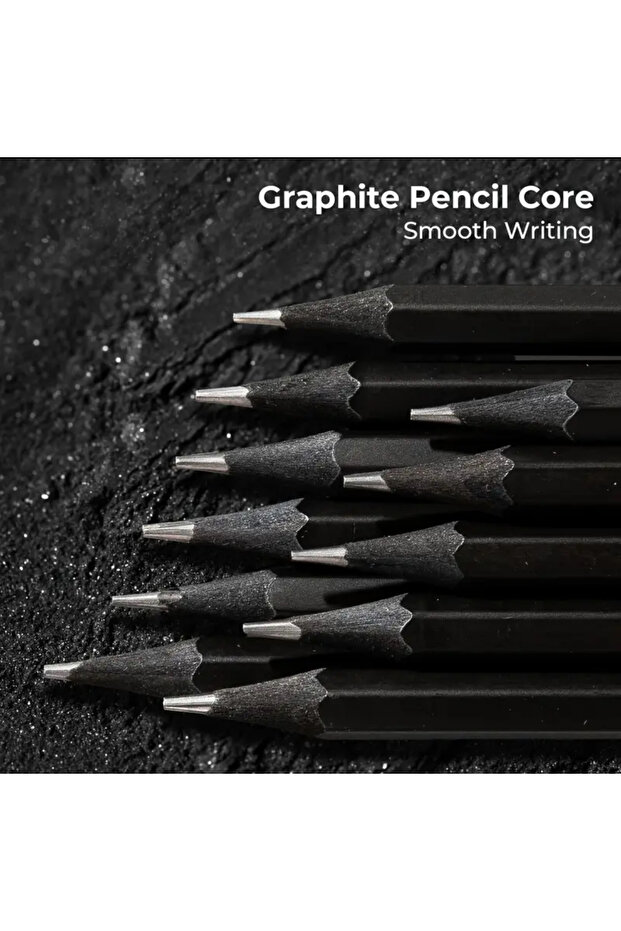 5 قطع من أقلام الرصاص HB الجرافيت مع ممحاة - 1