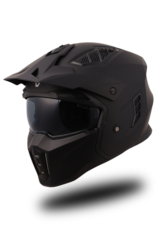 Helix Mat Siyah Modüler Kask - 1