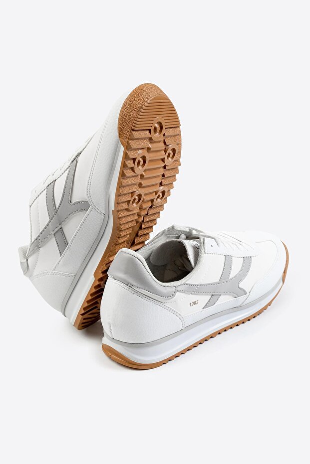 Retro Şerit Detaylı Sneaker - 4