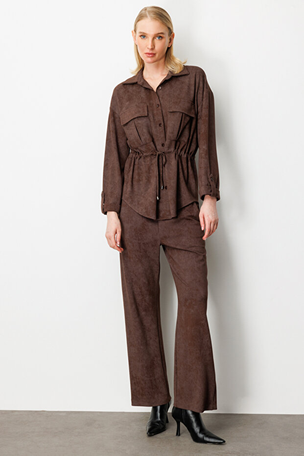 بنطال بنمط الباتيك مع خصر مطاطي - 1