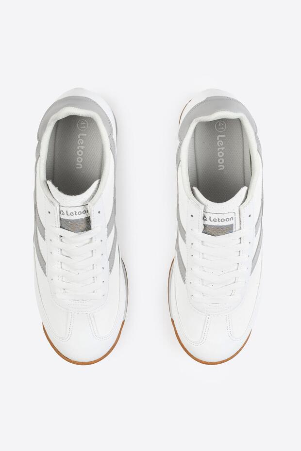 Retro Şerit Detaylı Sneaker - 6
