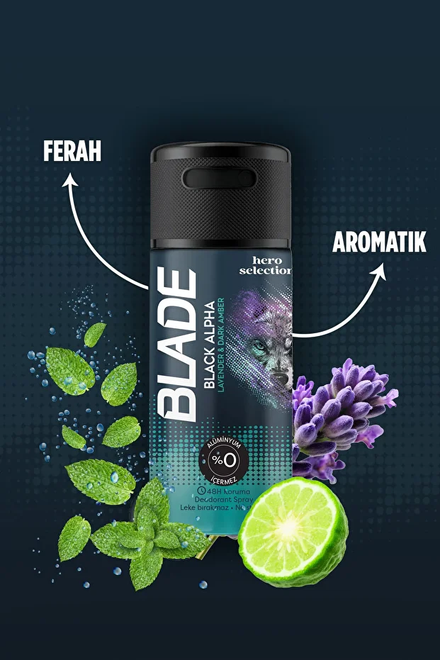 Joyous Kadın Deodorant & Blade Black Alpha Erkek Deodorant 4x90 Ml Seyahat Seti - 4