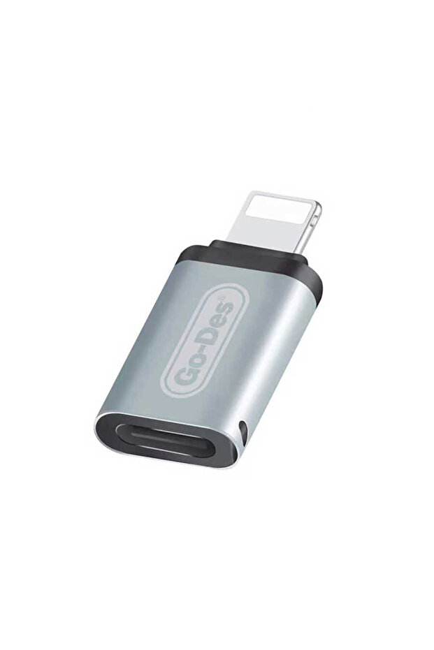 Go Des GD-CT027 Type-C to Lightning Çevirici Siyah - 1